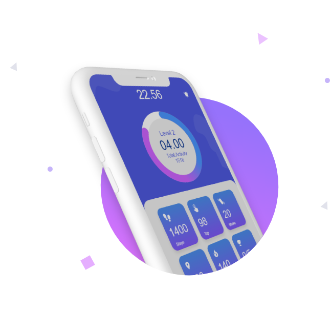 TapShakeWalk app on phone